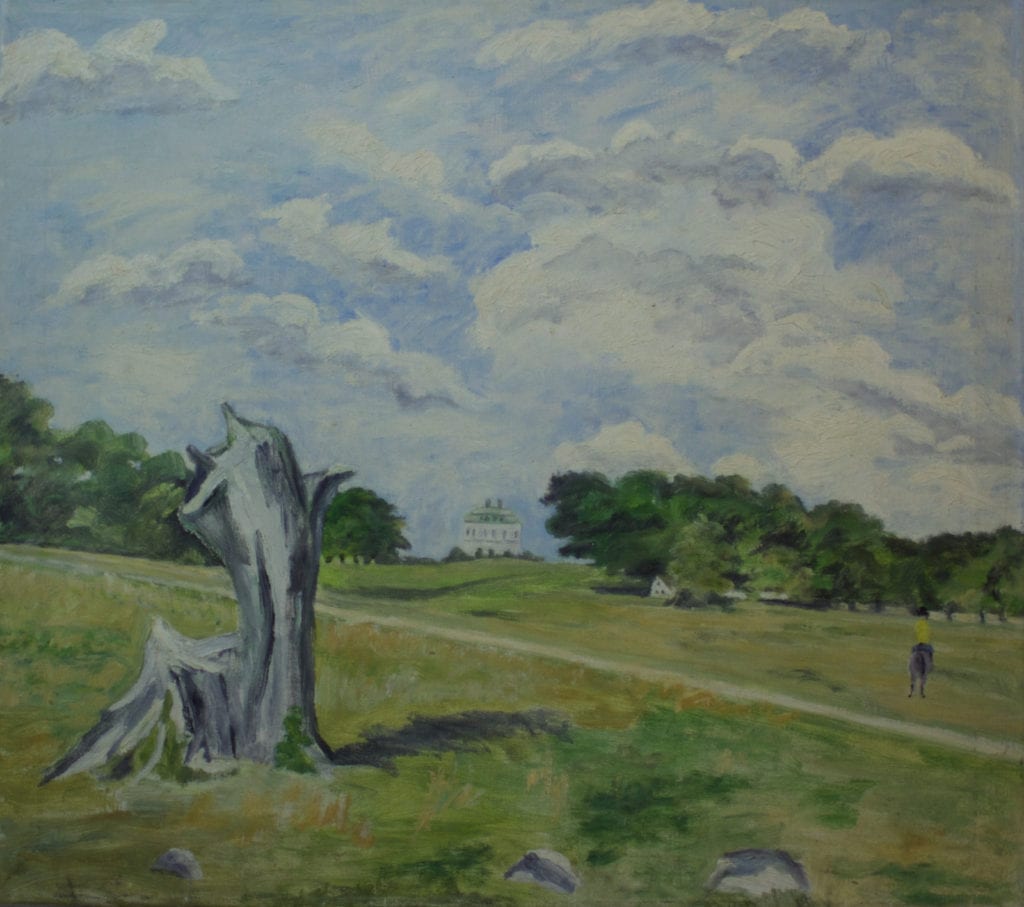 Dyrehaven. Eremitagesletten. Malet af Lyngbymaleren Anker Legaard - 159