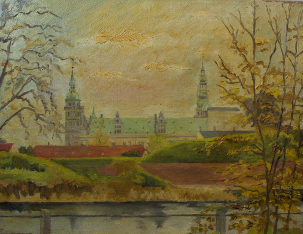 Kronborg i slutningen af 1950erne. Malet af Lyngbymaleren Anker Legaard - 44