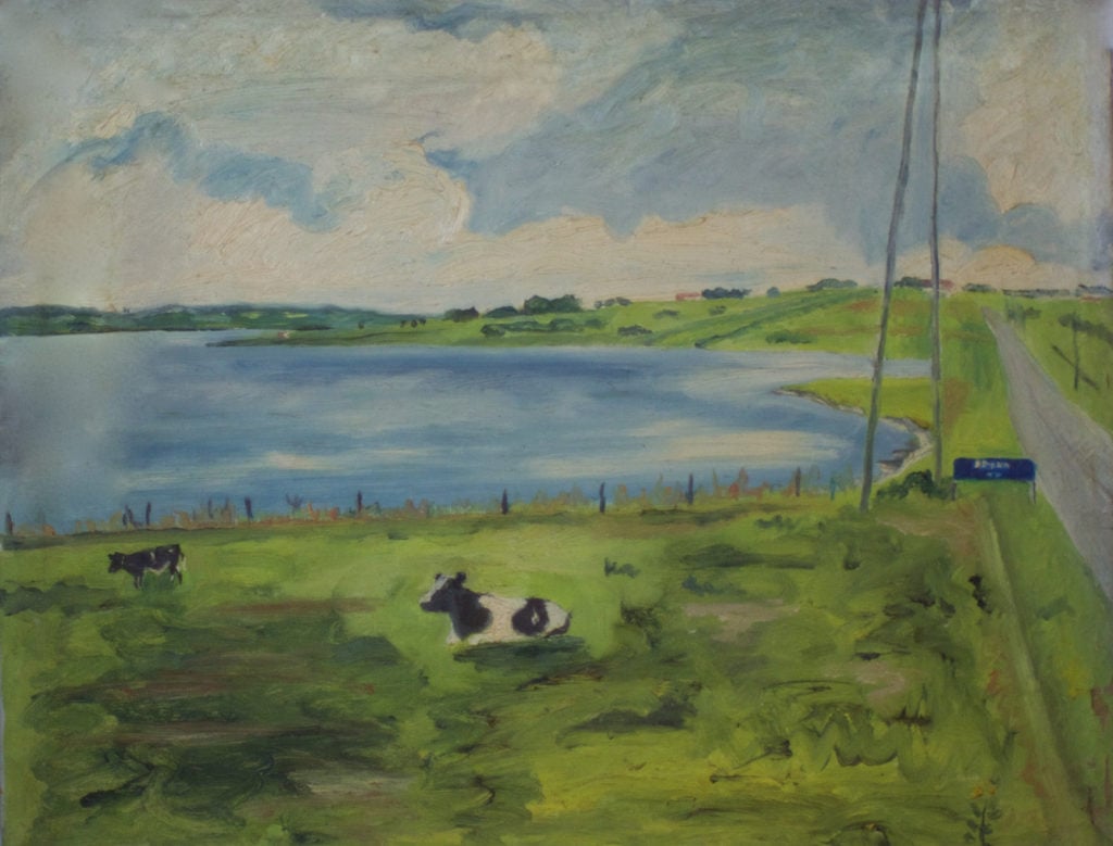 Thy, Nordjylland. Malet af Lyngbymaleren Anker Legaard - 84