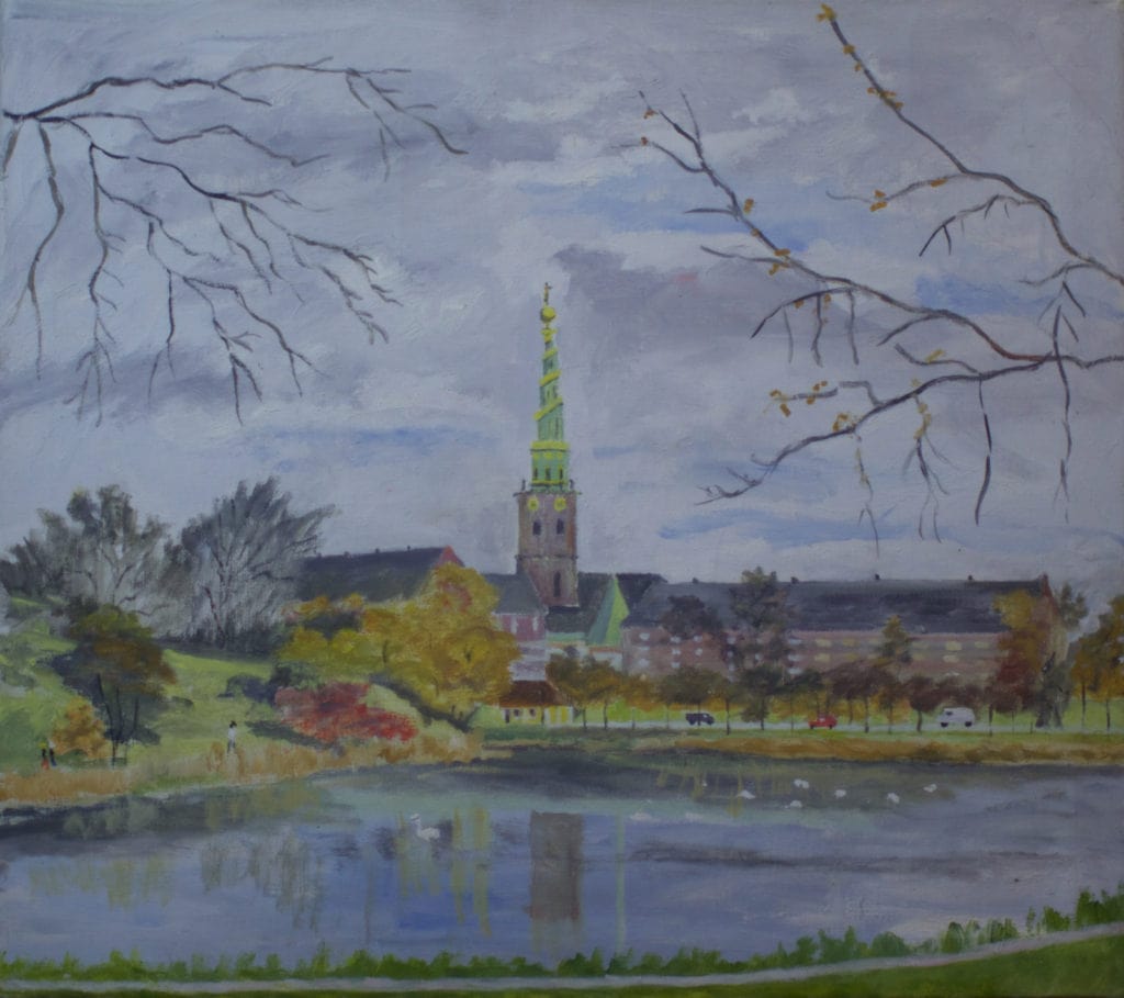 Vor Frelser Kirke Christianshavn - Malet af Lyngbymaleren Anker Legaard - 57