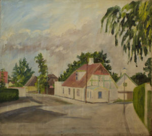 Bondebyen i 1960erne malet af Lyngbymaleren Anker Legaard - 24