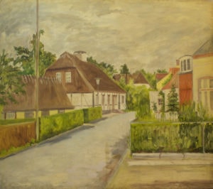 Bondebyen i 1960erne. Malet af Lyngbymaleren Anker Legaard - 27