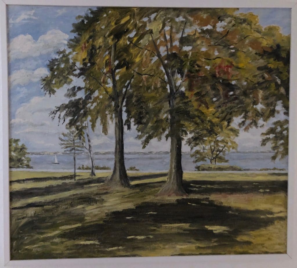 Strandvejen Staunings Plæne – Lyngbymaleren Anker Legaard – i privat eje