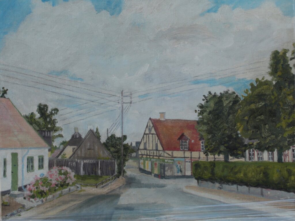 Lyngbymalerens bedste - Den gamle købmandshandel i Bondebyen - I privat eje