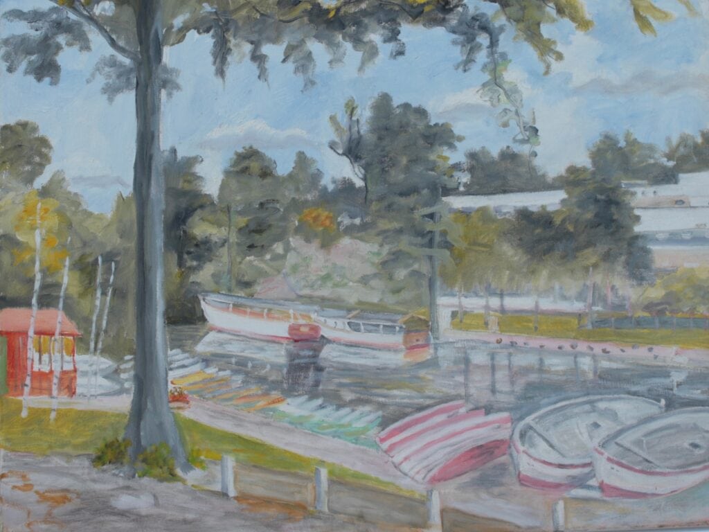 Kanoudlejning ved Hotel Hvide Hus - indrammet og restaureret - I privat eje